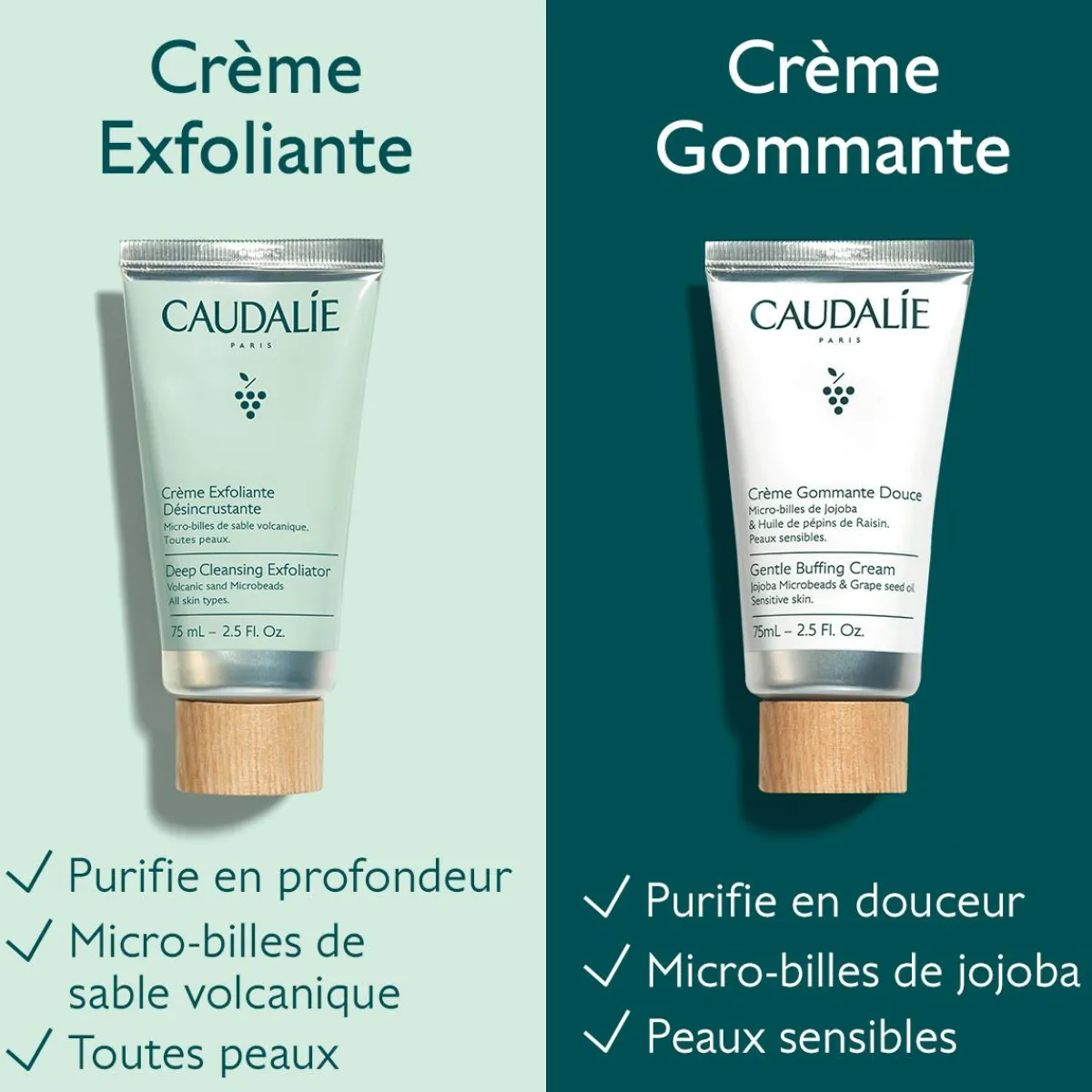 CAUDALIE Masques, Gommages & Peelings|Démaquillants & Nettoyants^Crème Exfoliante Désincrustante