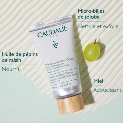 CAUDALIE Masques, Gommages & Peelings|Démaquillants & Nettoyants^Crème Gommante Douce aux Micro Billes de Jojoba