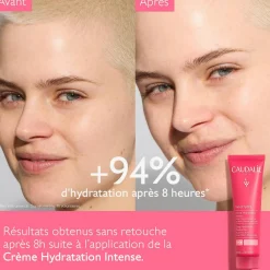 CAUDALIE Crèmes & Fluides|Hydratation Visage^Crème Hydratation Intense à l'Acide Hyaluronique & Beurre de Karité