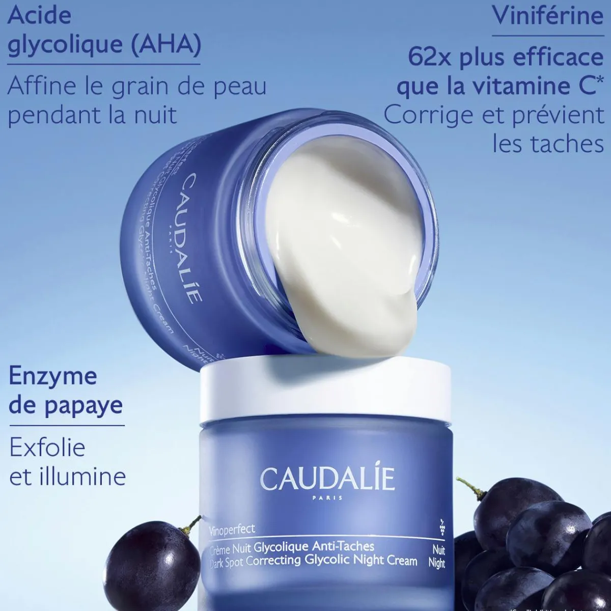 CAUDALIE Éclat, Anti-Taches|Crèmes De Nuit^Crème Nuit Anti-Taches à la Viniférine & Acide Glycolique