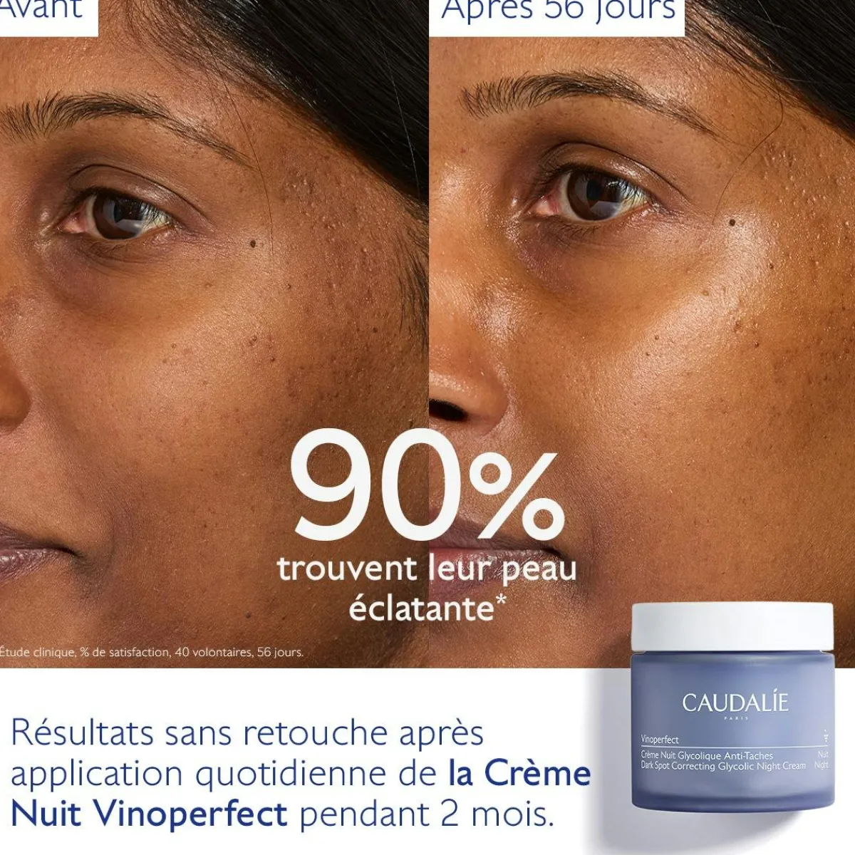 CAUDALIE Éclat, Anti-Taches|Recharges^Crème Nuit Anti-Taches à la Viniférine & Acide Glycolique - Recharge
