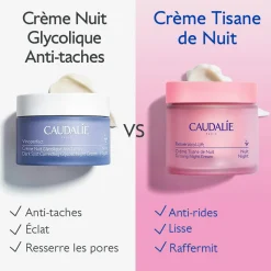 CAUDALIE Anti-Rides, Fermeté|Recharges^Crème Tisane de Nuit au Resvératrol, alternative au Rétinol - Recharge