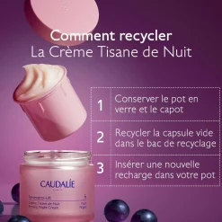 CAUDALIE Anti-Rides, Fermeté|Crèmes De Nuit^Crème Tisane de Nuit au Resvératrol, alternative au Rétinol