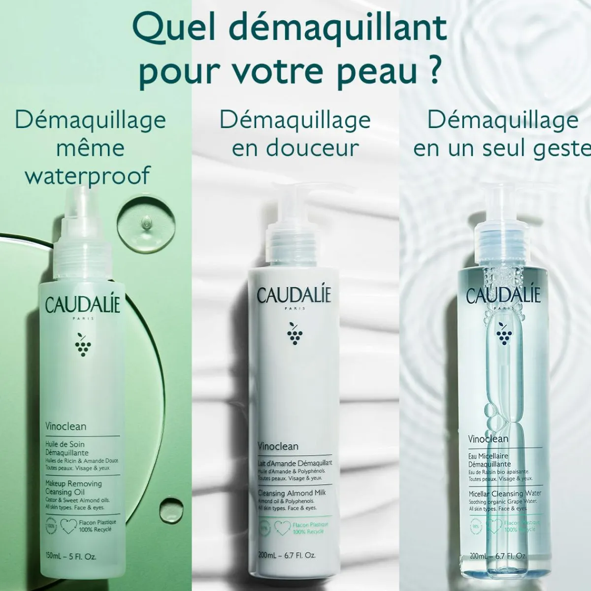 CAUDALIE Eaux & Lotions|Démaquillants & Nettoyants^Eau Micellaire Démaquillante à la Camomille - 200ml