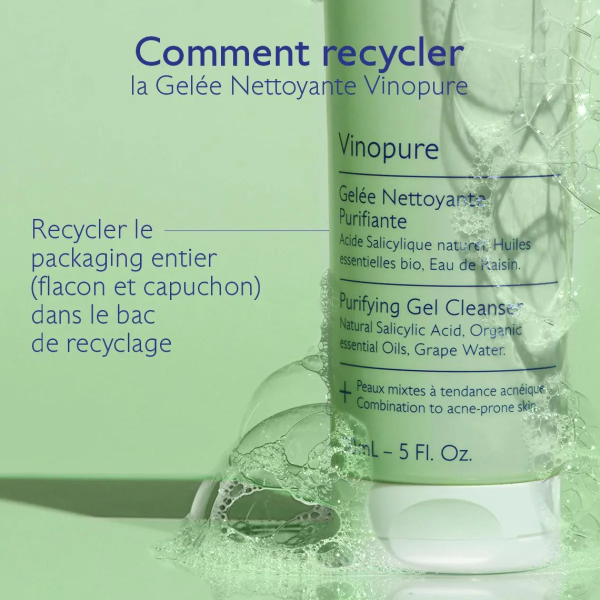 CAUDALIE Peaux À Tendance Acnéique|Démaquillants & Nettoyants^Gelée Nettoyante à l'Acide Salicylique Purifiante - 75mL