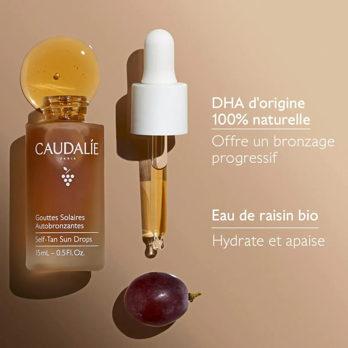 CAUDALIE Bonne Mine|Autobronzant^Gouttes Solaires Autobronzantes