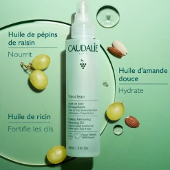 CAUDALIE Formats Voyage|Huiles Visage^Huile de Soin Démaquillante à l'Huile d'Amande Douce + Ricin - 75ml