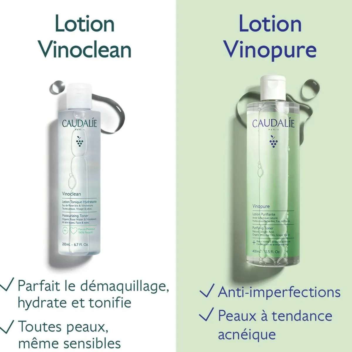 CAUDALIE Peaux À Tendance Acnéique|Eaux & Lotions^Lotion Purifiante à l'Acide Salicylique - 400mL