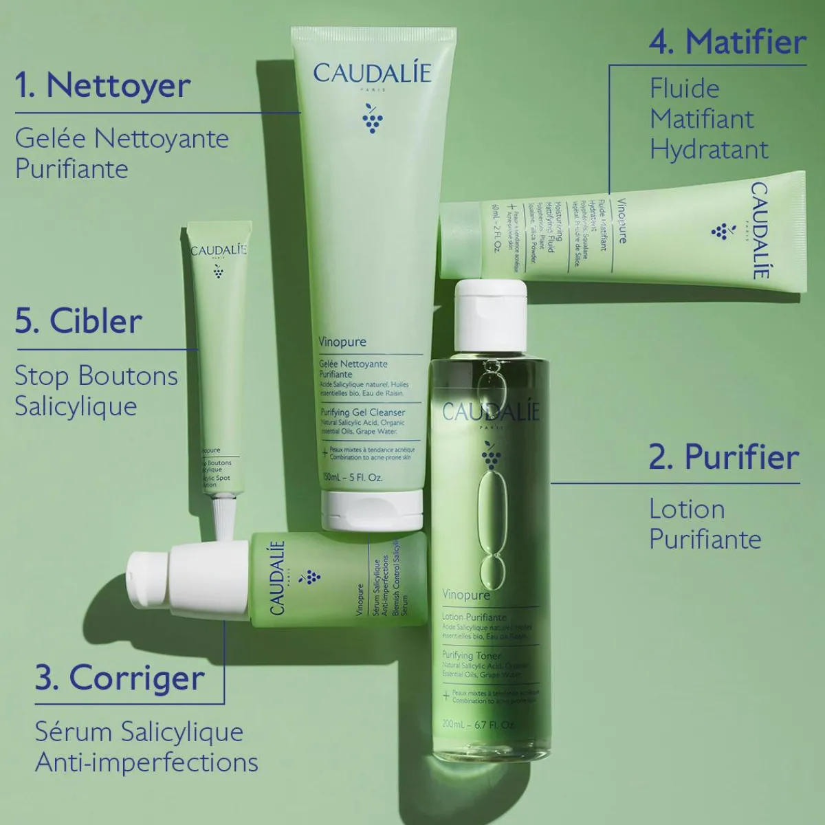 CAUDALIE Peaux À Tendance Acnéique|Eaux & Lotions^Lotion Purifiante à l'Acide Salicylique - 400mL