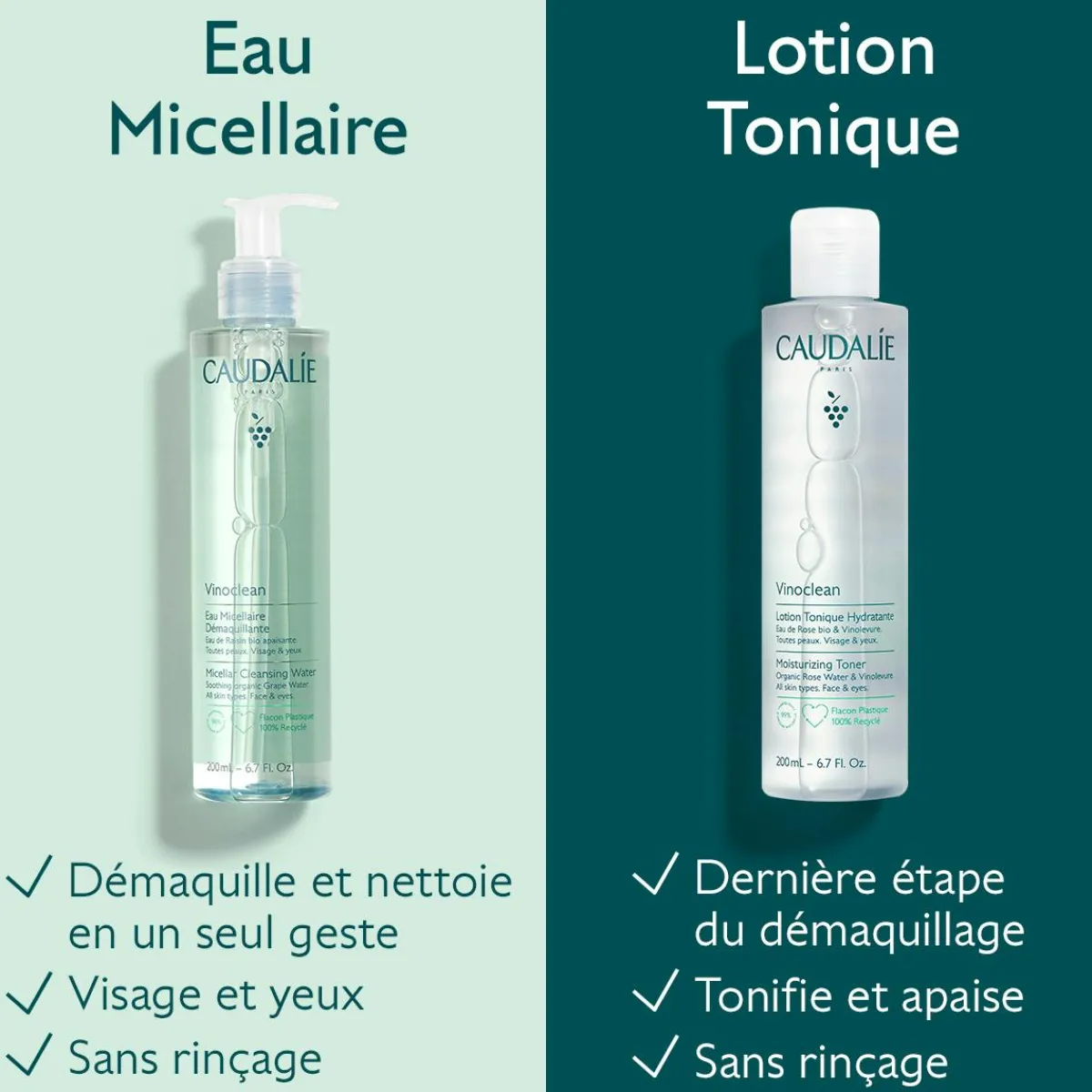 CAUDALIE Eaux & Lotions|Démaquillants & Nettoyants^Lotion Tonique Hydratante à l'Eau de Rose Bio - 400ml