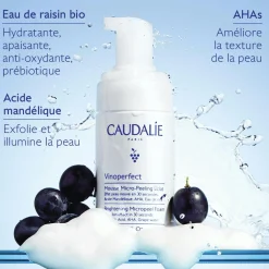 CAUDALIE Éclat, Anti-Taches|Formats Voyage^Mousse Micro-Peeling Éclat à l'Acide Mandélique (AHA) - 100ml